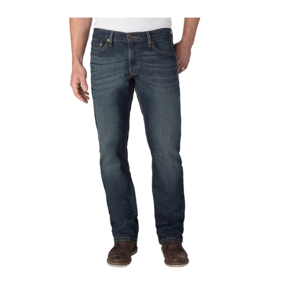 Signature Men's Straight Jeans - Dark Blue